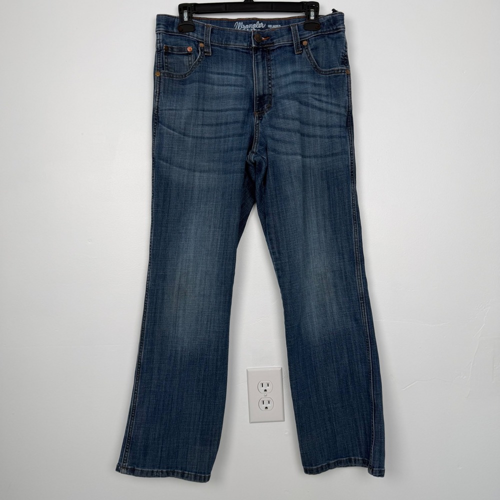 Wrangler Retro Relaxed Boot Jeans Kids Size 18 Husky Medium Wash 10BRT20FL